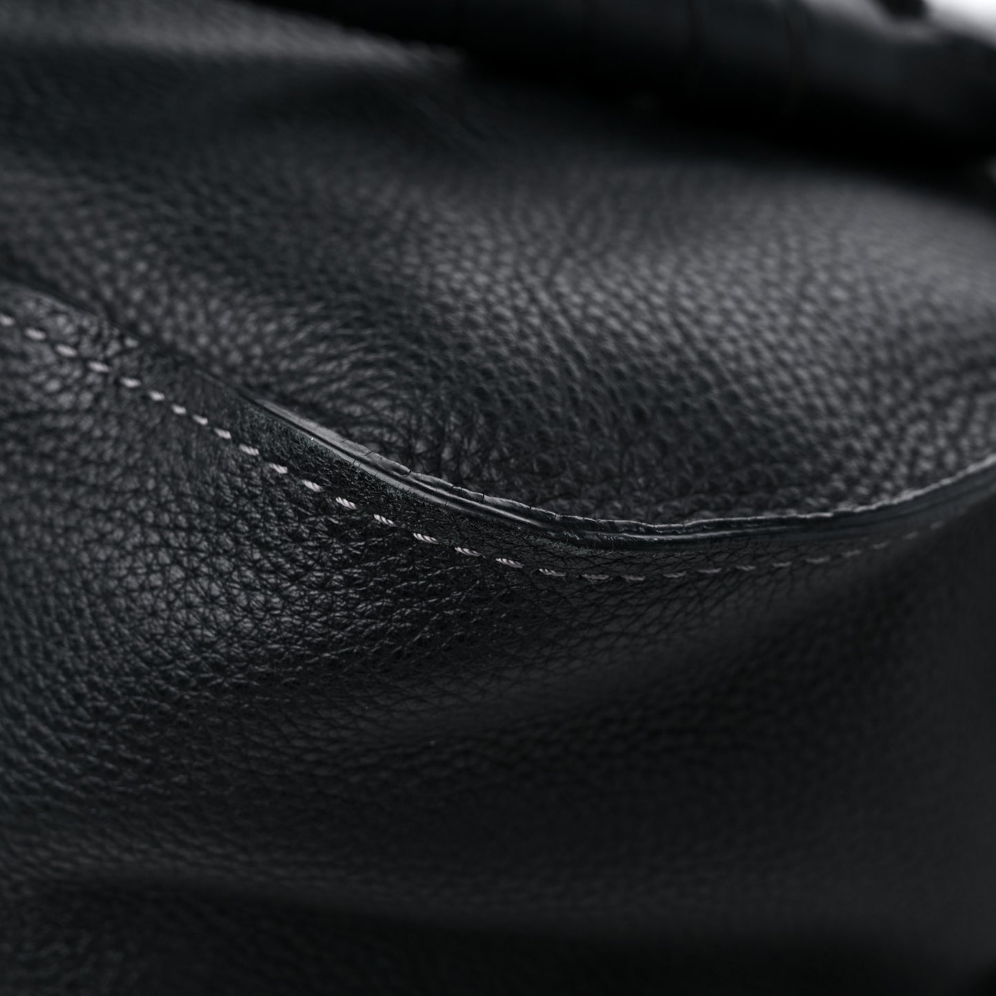 Calfskin Medium Marcie Satchel Black