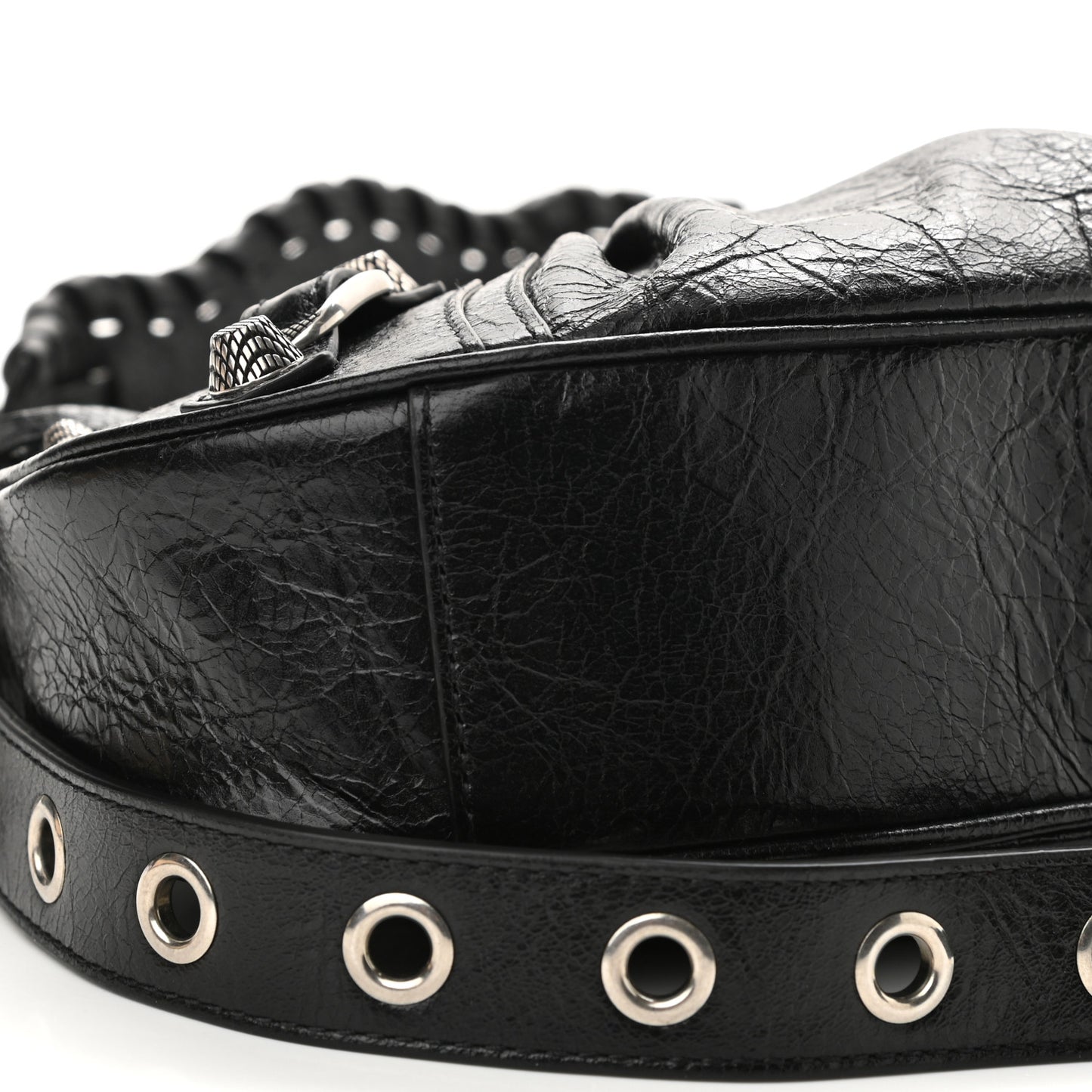 Agneau Arena Le Cagole Shoulder Bag XS Black