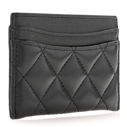 Chanel Lambskin Quilted Card Holder Black 3 of 9