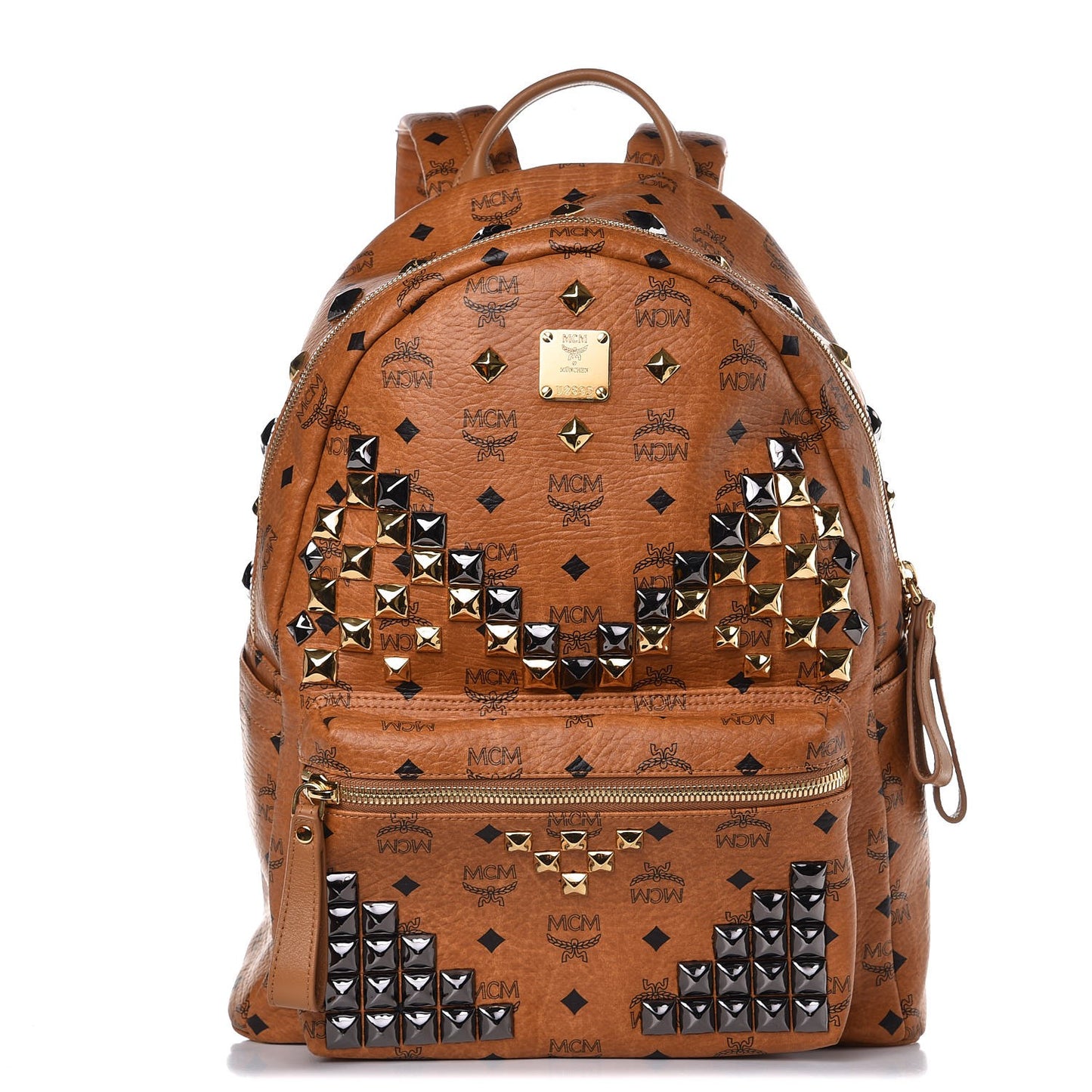 Visetos Studded Medium Stark M Backpack Cognac