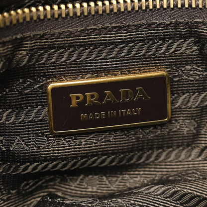 Prada Tessuto Nylon Chevron Quilted Shoulder Bag Green 6 of 11