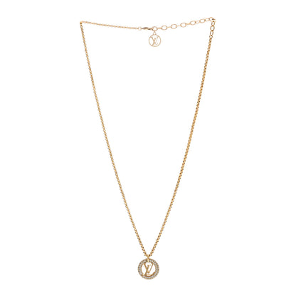Louis Vuitton Metal Crystal Louise By Night Necklace 3 of 7