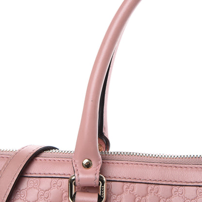 Gucci Soft Microguccissima Small Zippered Satchel Soft Pink 12 of 19