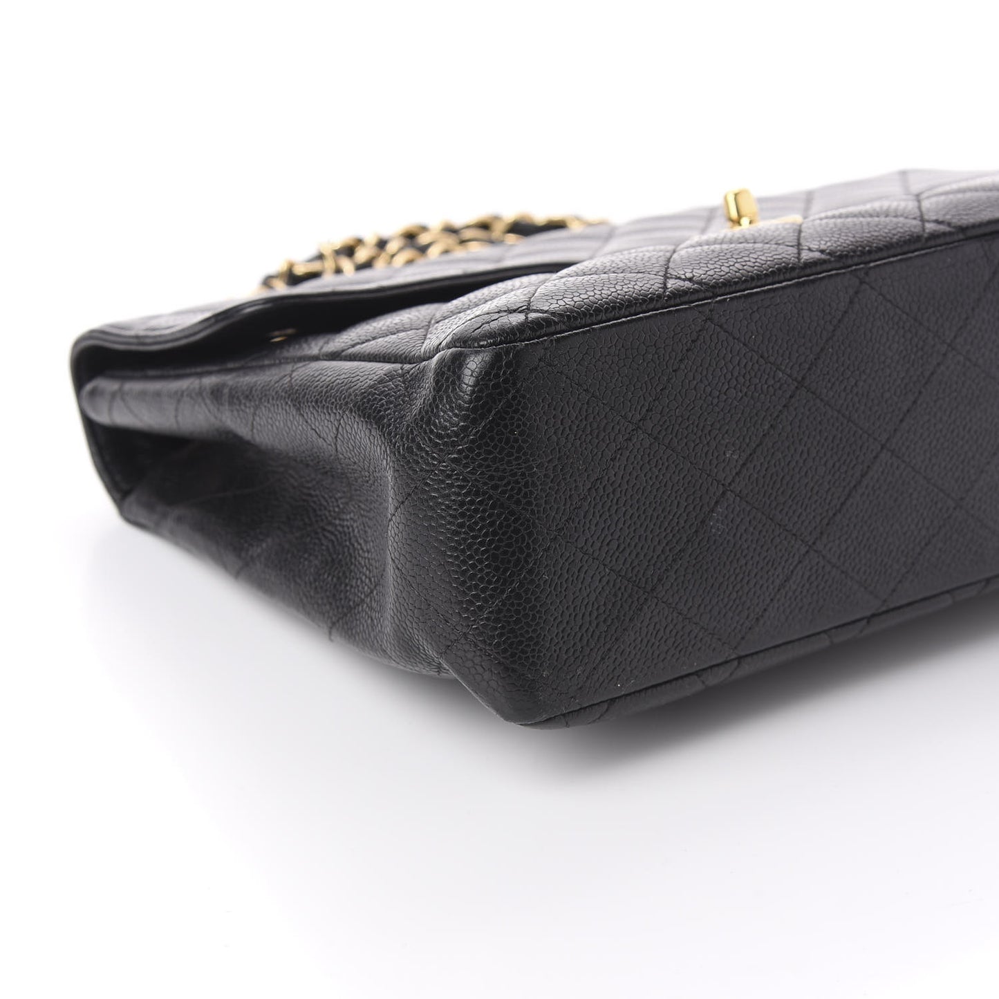 Caviar Quilted Jumbo Single Flap Black