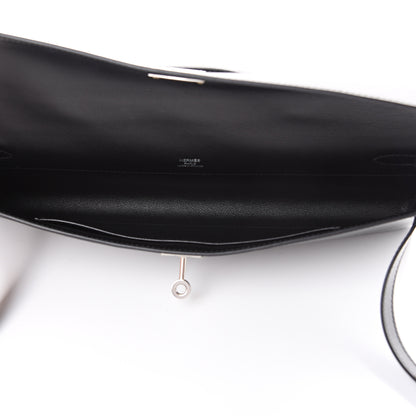 Hermes Swift Kelly Cut Clutch Pochette Black 4 of 7