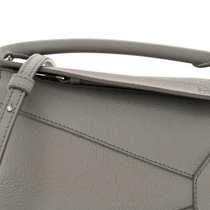 Loewe Soft Grained Calfskin Mini Puzzle Edge Bag Pearl Grey 8 of 10