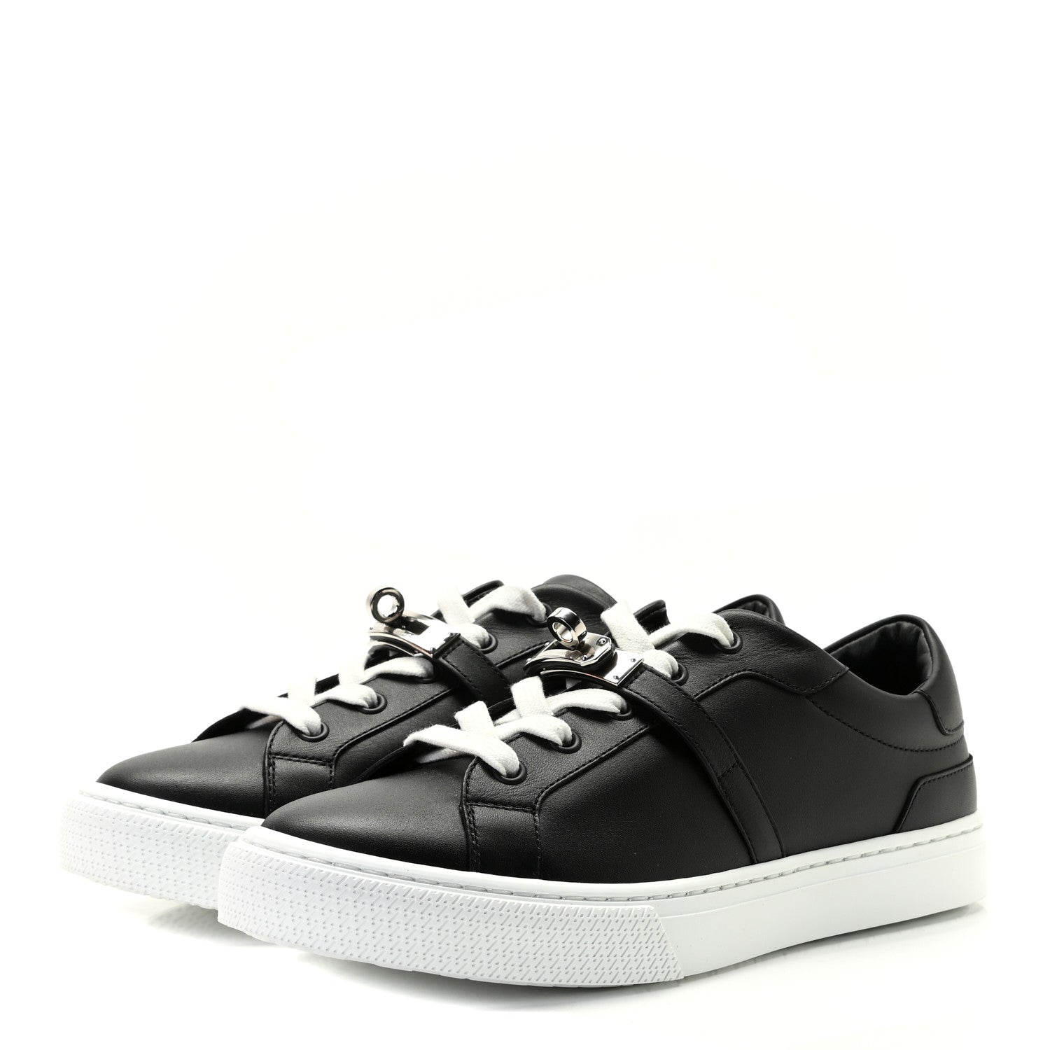 Hermes Calfskin Day Sneakers 37 Black 2 of 8