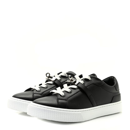 Hermes Calfskin Day Sneakers 37 Black 2 of 8