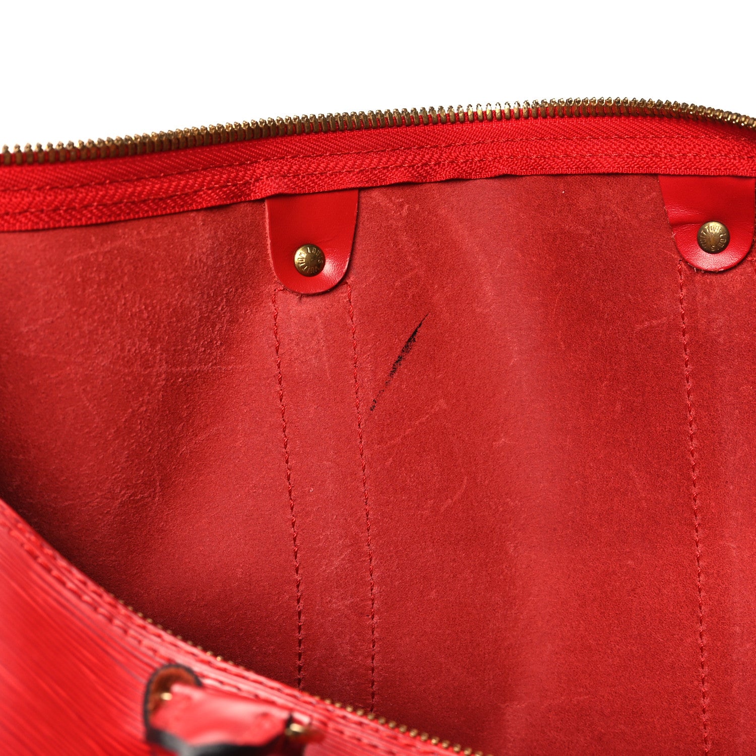 Louis Vuitton Epi Keepall 45 Castillan Red 12 of 12