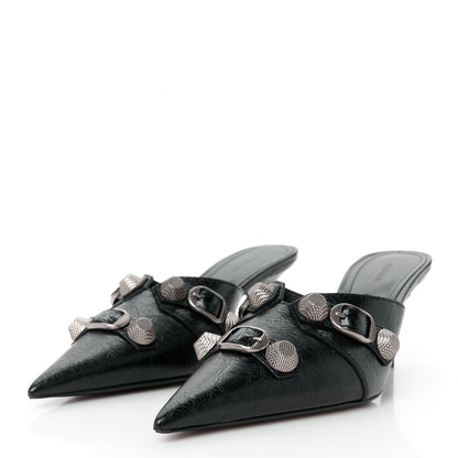 Balenciaga Agneau Arena Cagole 70mm Mules 36 Black 4 of 10