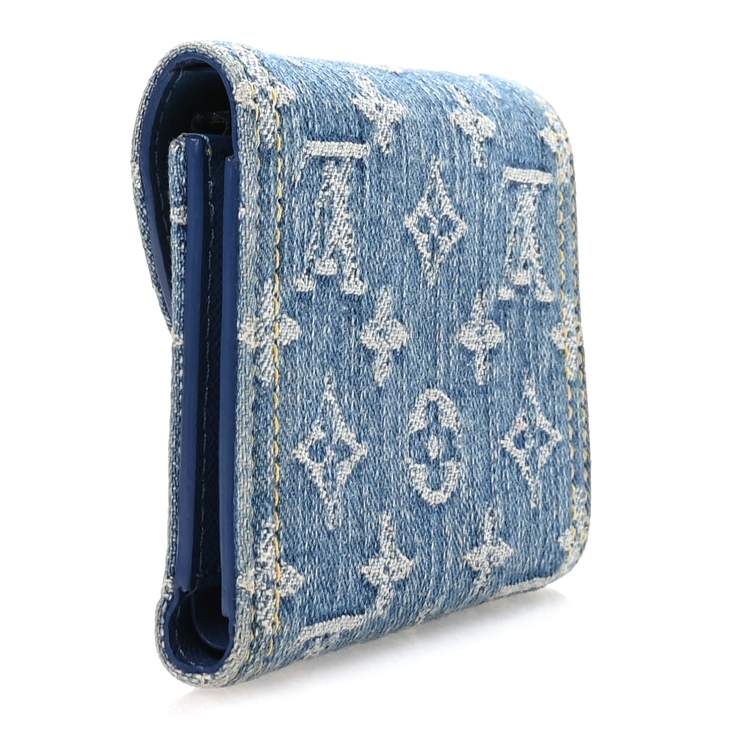 Denim Amelia Compact Wallet Blue