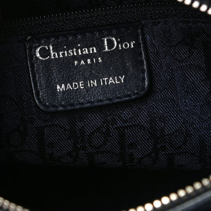 Christian Dior Lambskin Cannage Medium Lady Dior Navy Blue 7 of 9
