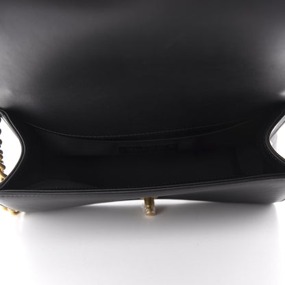 Chanel Calfskin Chevron Quilted Medium Boy Flap Black 5 of 12