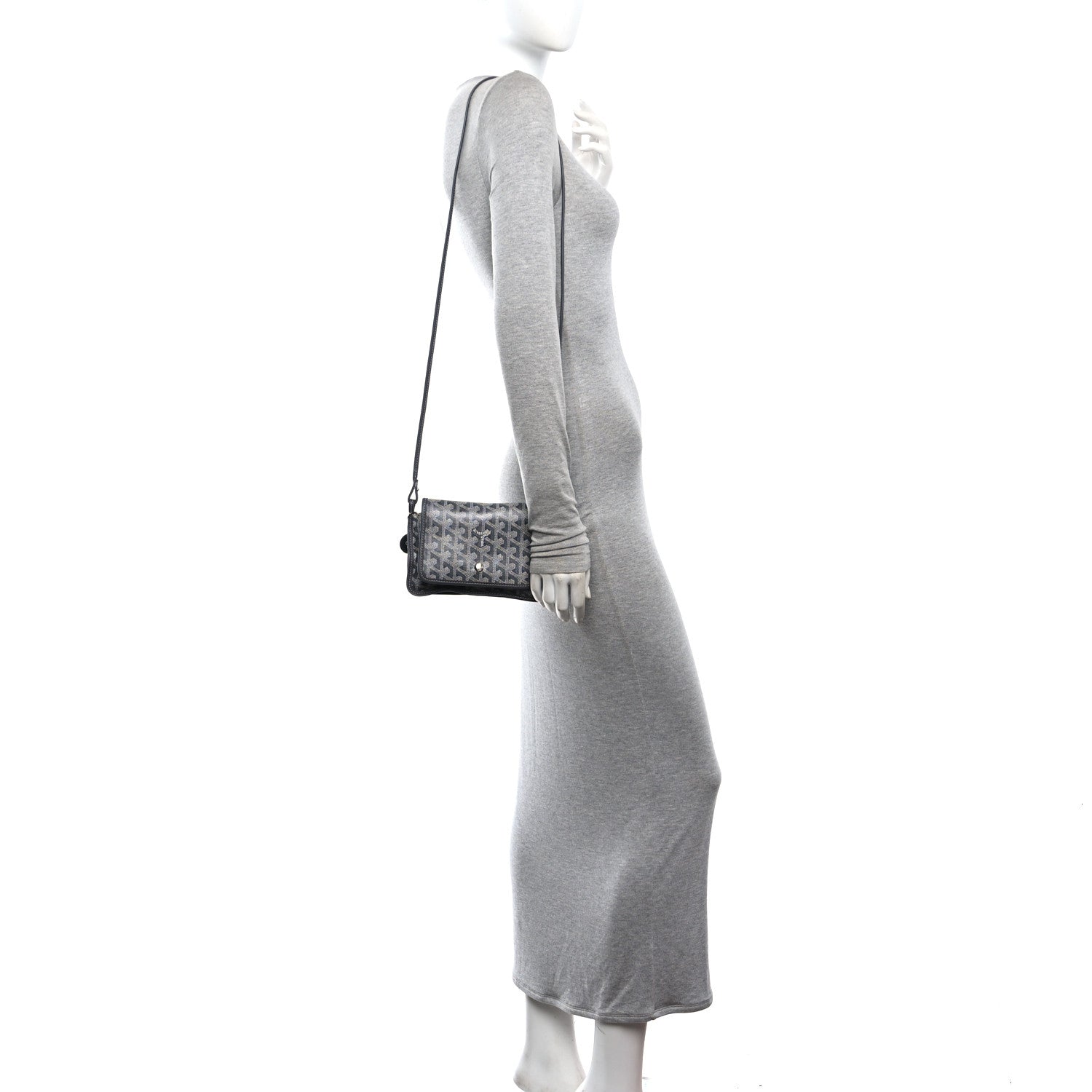Goyard Goyardine Plumet Wallet Clutch Grey 2 of 10