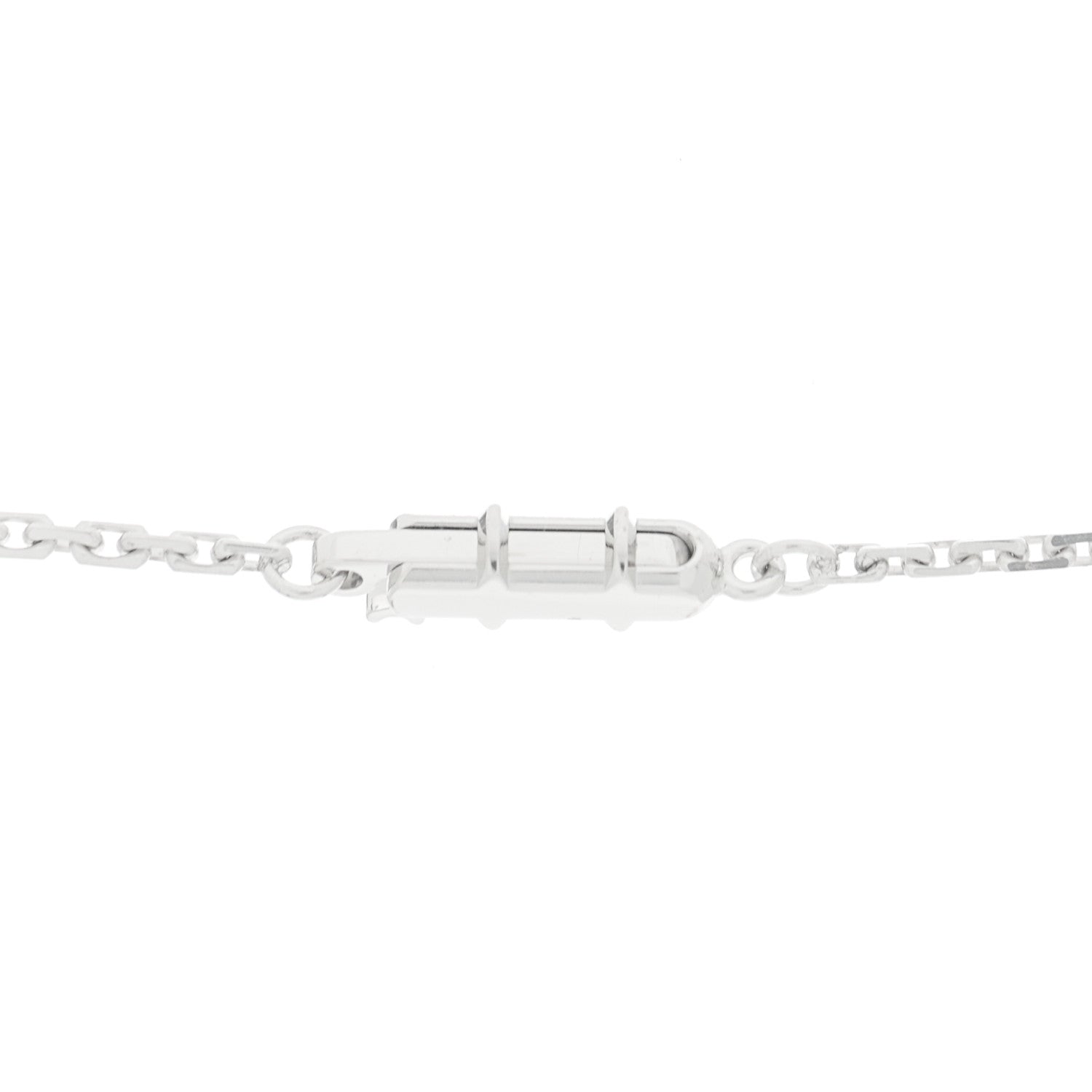 Cartier 18K White Gold Diamond LOVE Paved Necklace 4 of 6