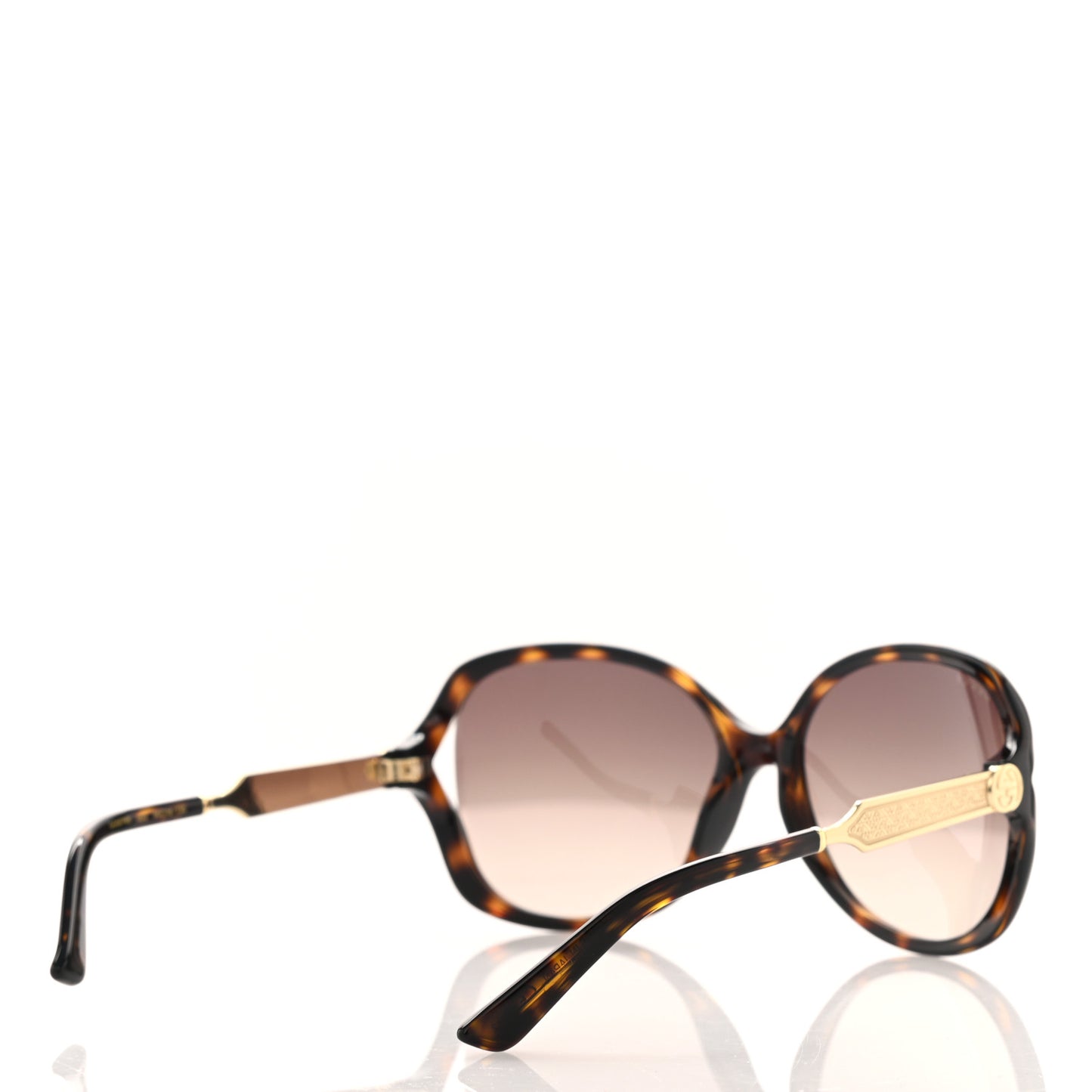 Acetate Oversized Butterfly Sunglasses GG 0076S Havana