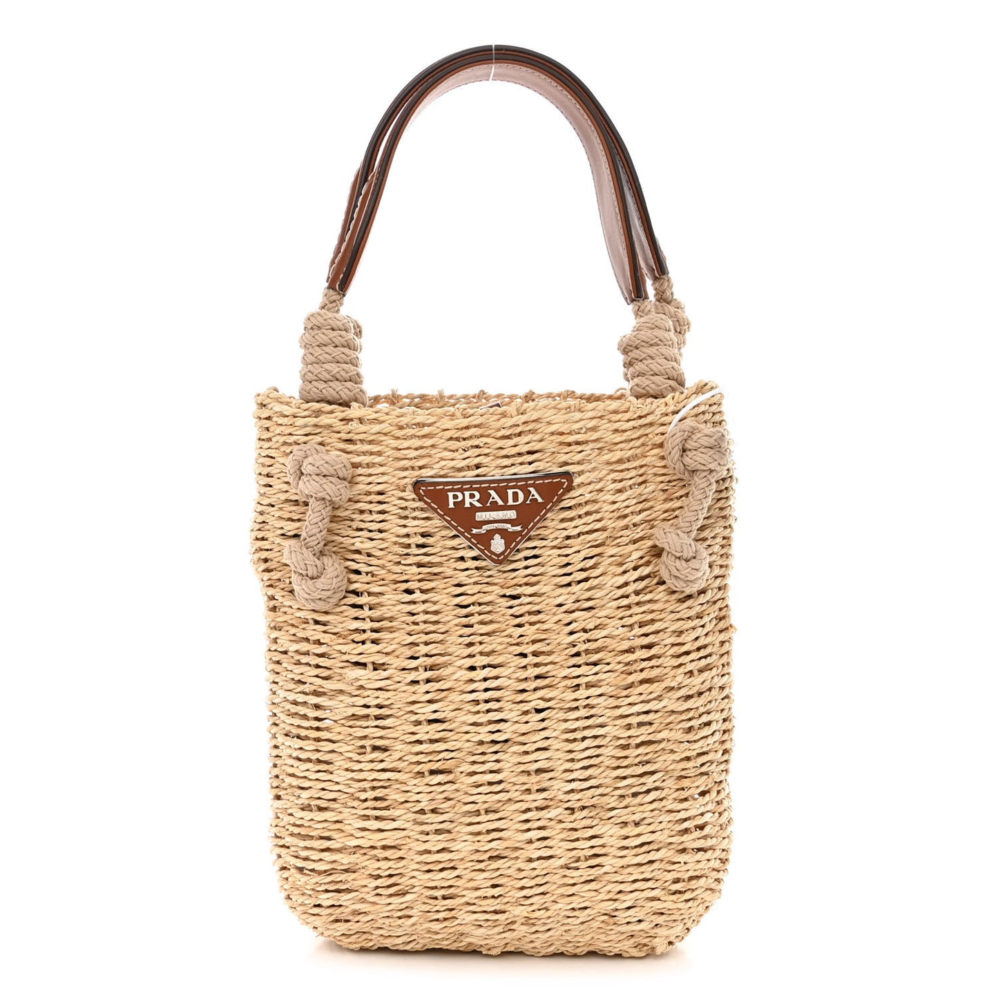 Mais Vitello Bucket Bag Naturale Cognac
