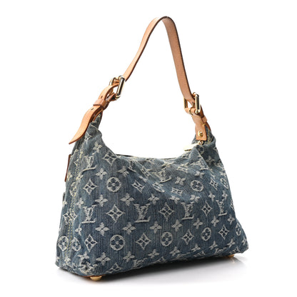 Louis Vuitton Monogram Denim Baggy PM Blue 3 of 10