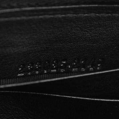 Gucci Guccissima Large Twins Zip Around Wallet Black 7 of 8
