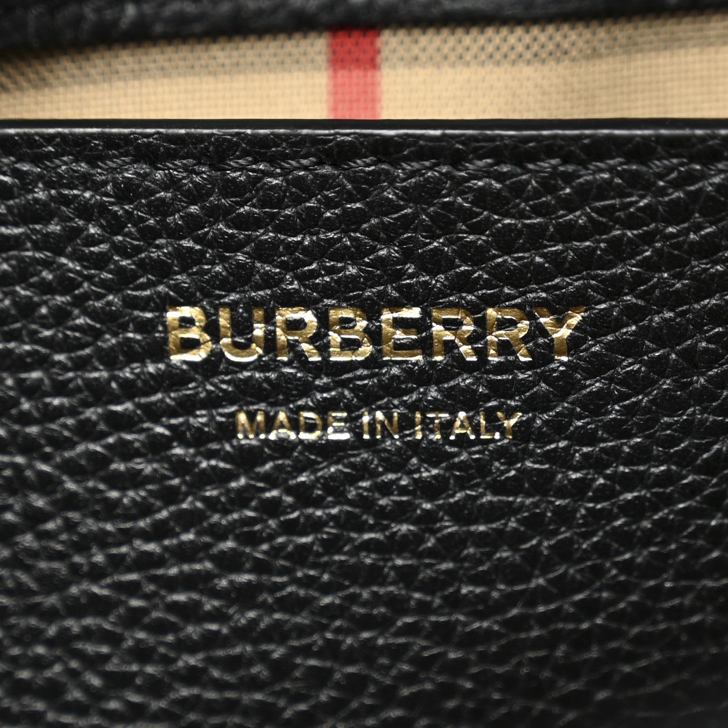 Burberry Coated Canvas Calfskin Vintage Check Medium Note Crossbody Bag Black 6 of 11
