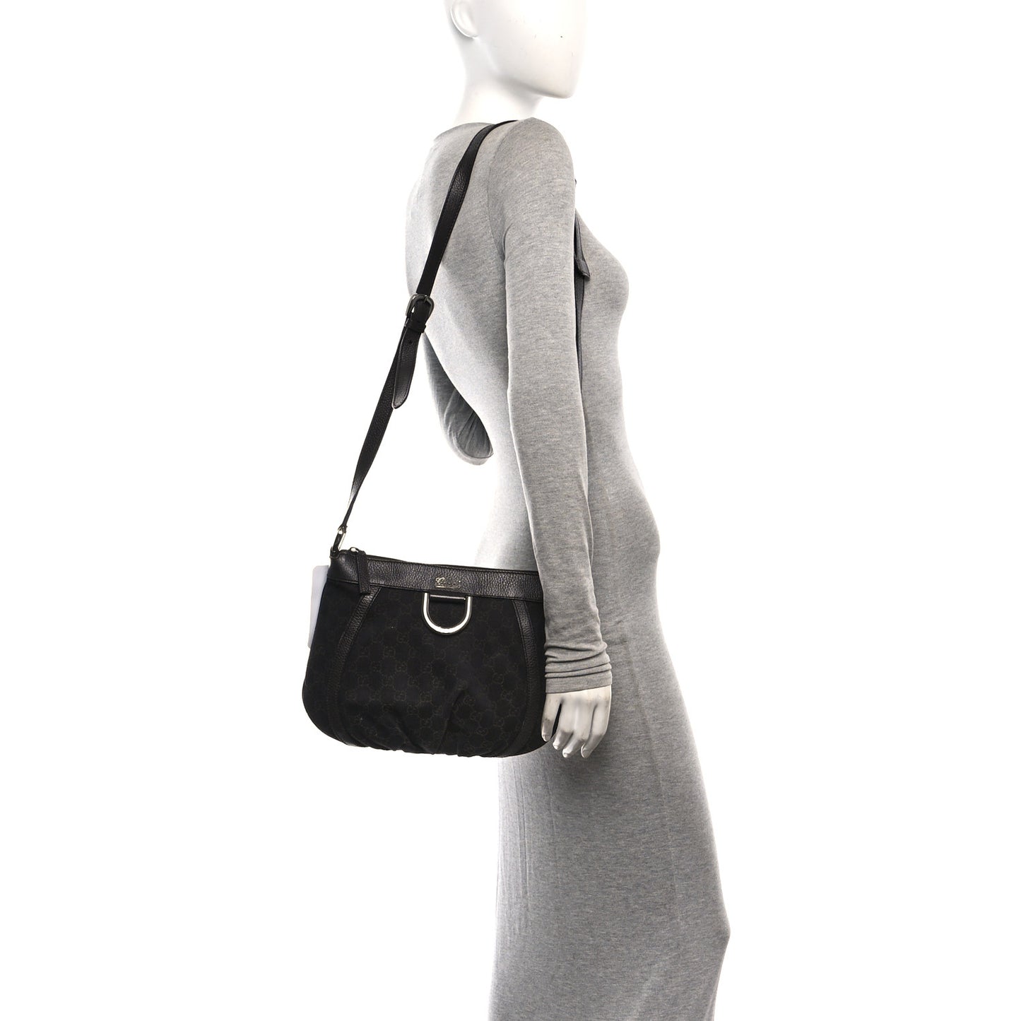 Denim Monogram Small D Silver Ring Messenger Brown