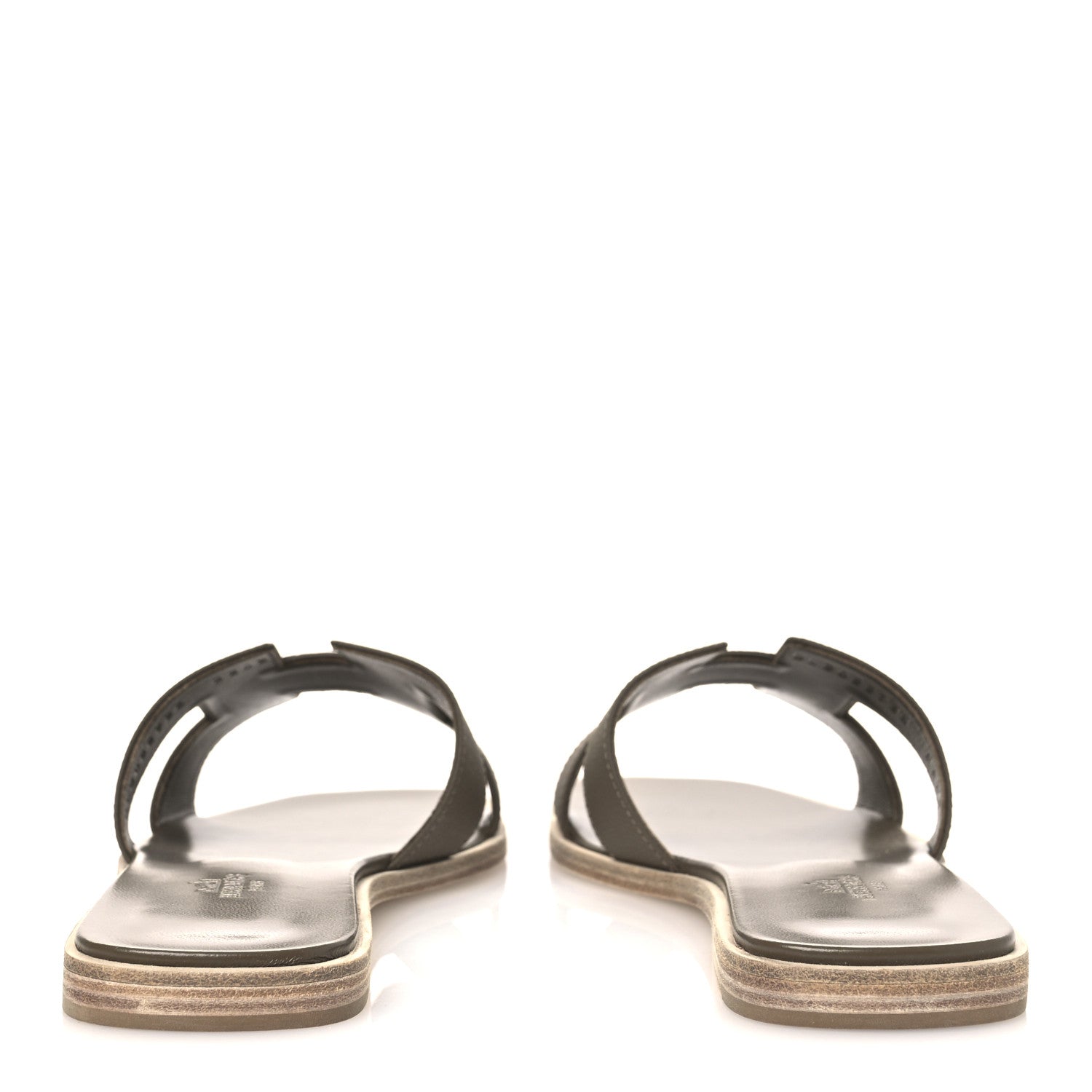 Hermes Epsom Oran Sandals 40.5 Etoupe 6 of 12