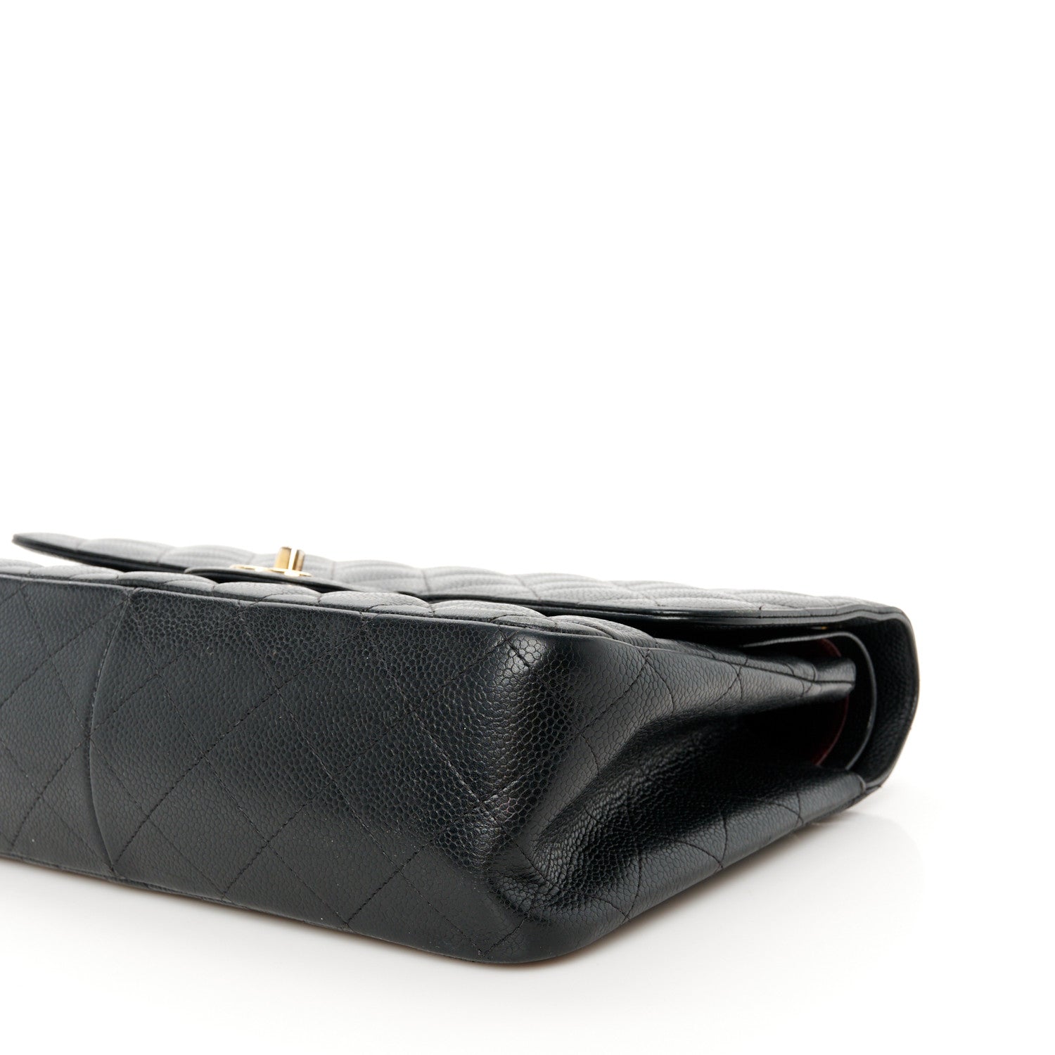 Chanel Caviar Quilted Jumbo Double Flap Black 11 of 12