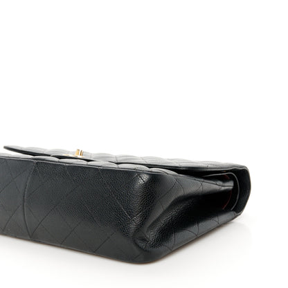 Chanel Caviar Quilted Jumbo Double Flap Black 11 of 12