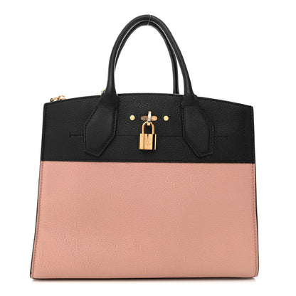 Louis Vuitton Calfskin City Steamer MM Magnolia Black 1 of 11