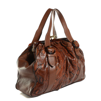 Marc Jacobs Python Satchel Cinnamon 3 of 9