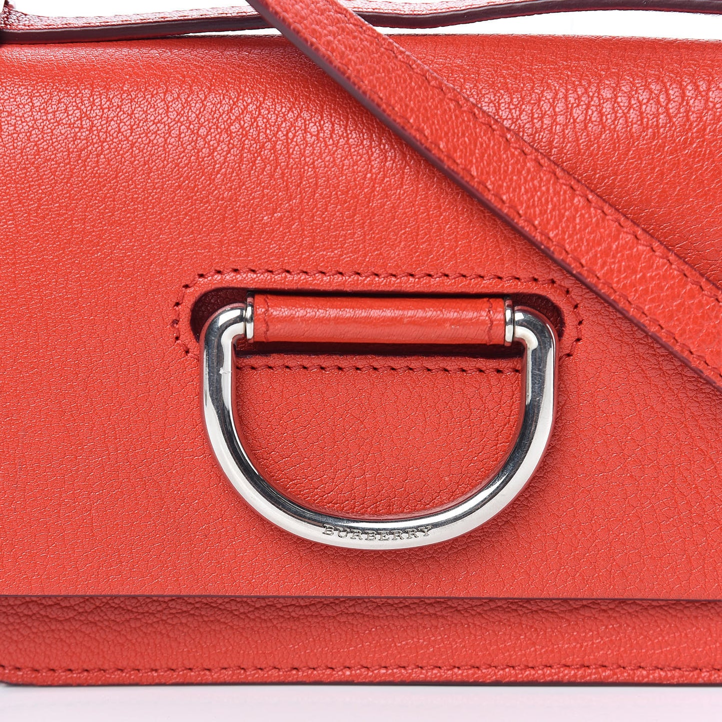 Goatskin Mini D-Ring Bag Bright Red