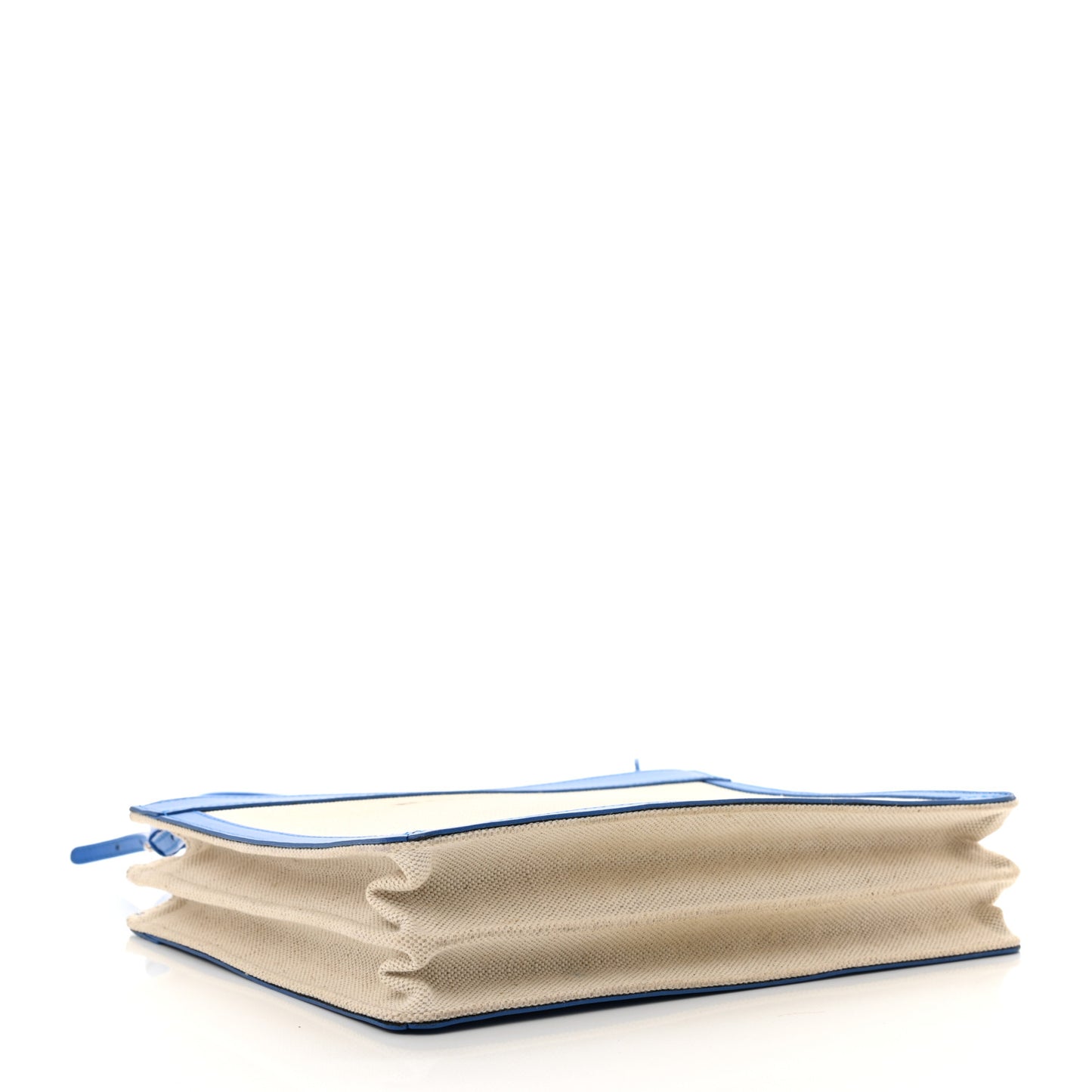 Cotton Canvas Pochette Crossbody Bag Bleu Pacifique