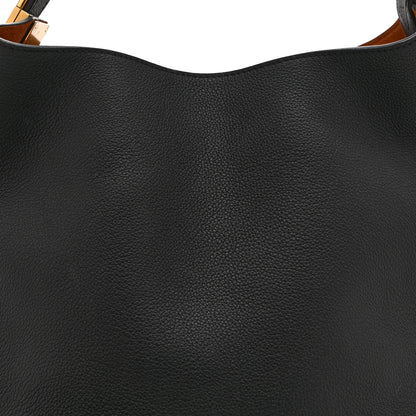 Louis Vuitton Grained Calfskin Low Key Hobo MM Black 8 of 10
