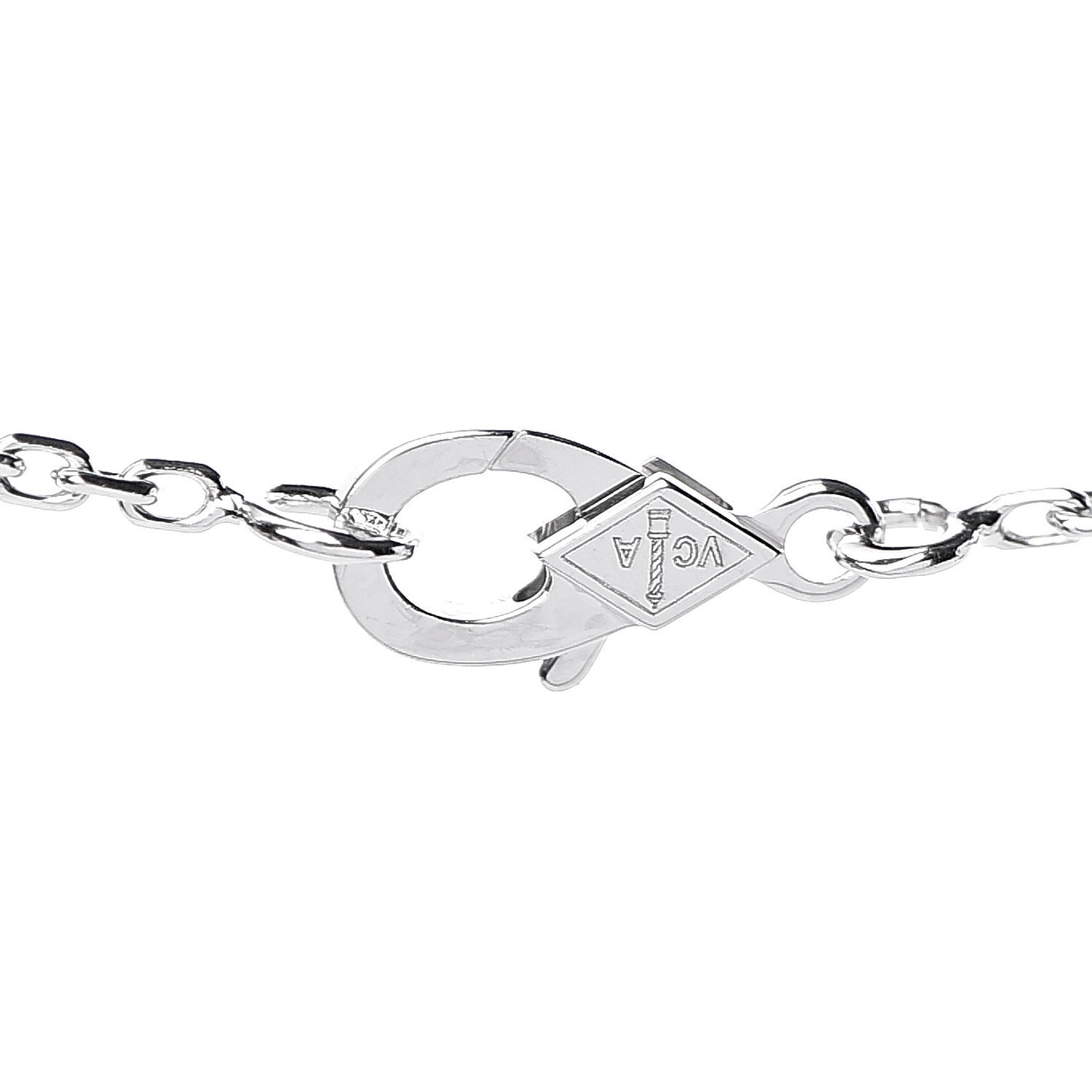 18K White Gold Diamond Small Frivole Pendant Necklace