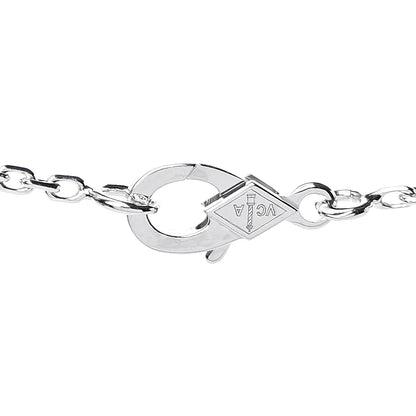 Van Cleef & Arpels 18K White Gold Diamond Small Frivole Pendant Necklace 7 of 8