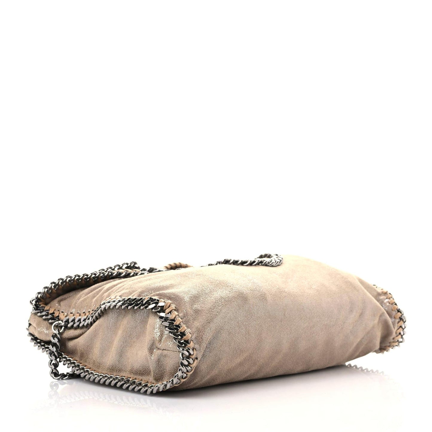 Shaggy Deer Falabella Fold Over Tote Taupe
