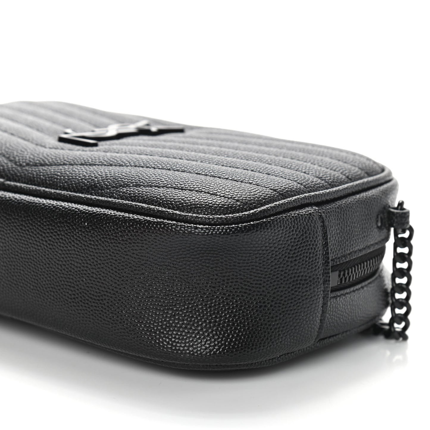 Grain De Poudre Matelasse Monogram Mini Lou Camera Bag Black