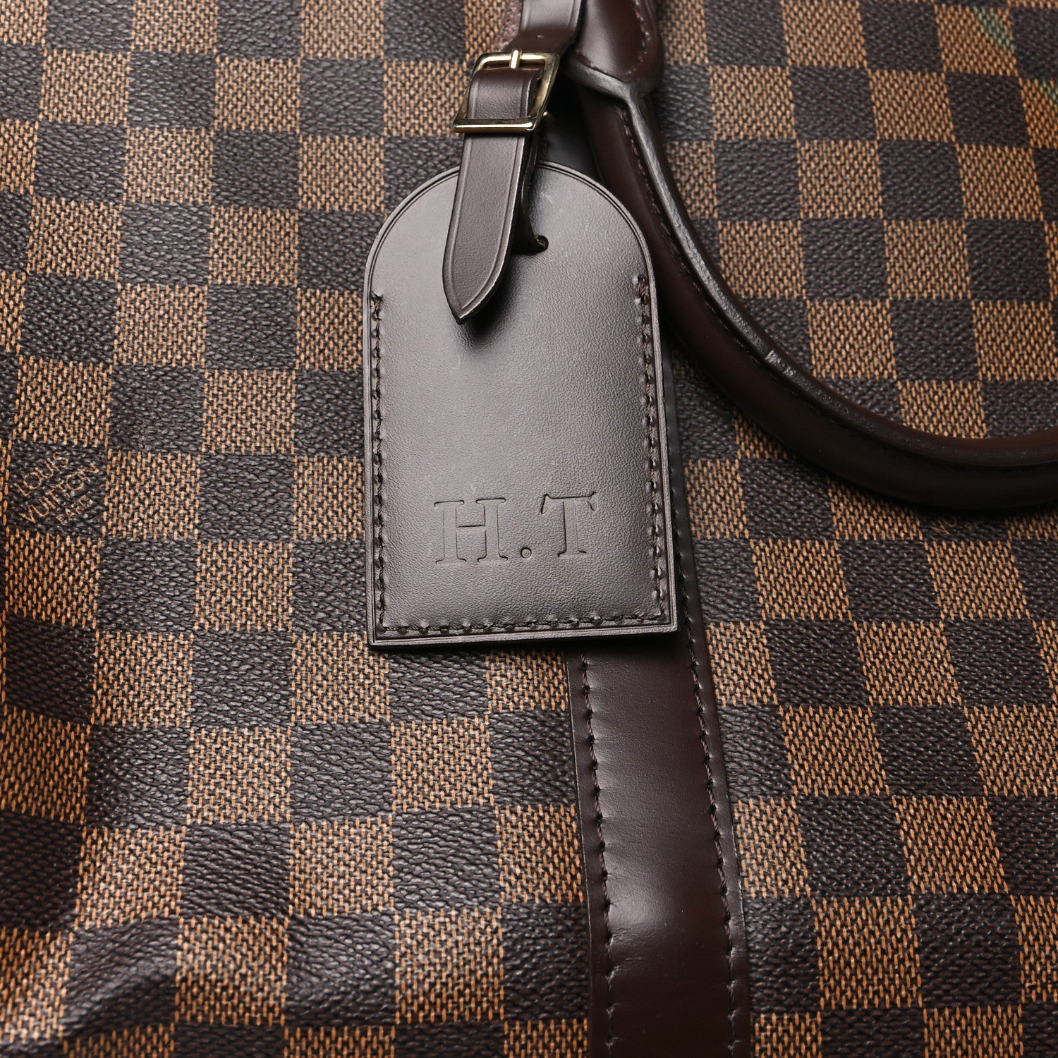Louis Vuitton Damier Ebene Keepall Bandouliere 55 10 of 10
