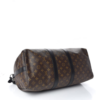 Louis Vuitton Monogram Macassar Keepall Bandouliere 45 4 of 11