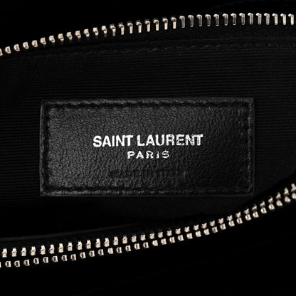 Saint Laurent Calfskin Y Quilted Monogram Medium Loulou Chain Satchel Black 5 of 9