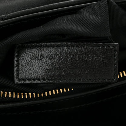 Saint Laurent Calfskin Y Quilted Monogram Toy Loulou Crossbody Bag Black 7 of 10