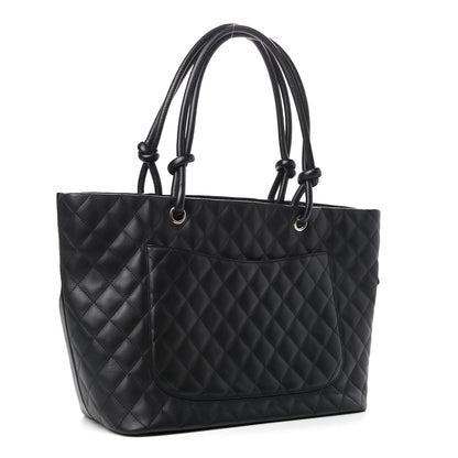 Chanel Calfskin Quilted Large Cambon Tote Black 4 of 10