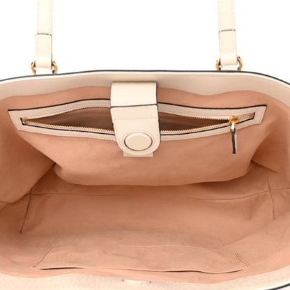 Gucci GG Supreme Monogram Textured Dollar Calfskin Web Medium Ophidia Shopping Tote Beige Ebony Mystic White 5 of 10