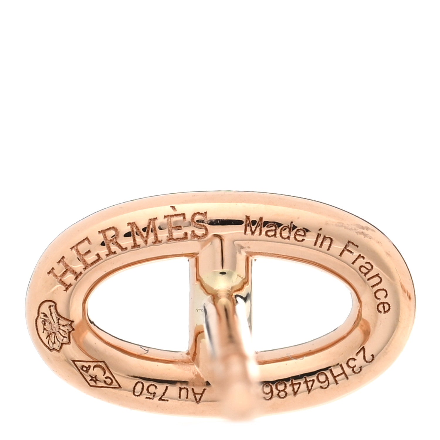 Hermes 18K Rose Gold TPM Farandole Stud Earrings 4 of 5