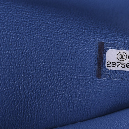 Chanel Caviar Quilted Jumbo Double Flap Blue 9 of 12