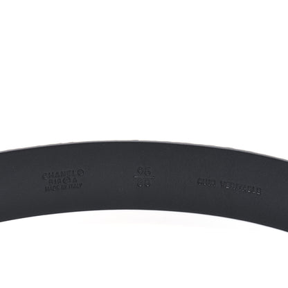 Chanel Lizard Embossed Calfskin Gripoix Poured Glass Along The Nile CC Belt 95 38 Black 3 of 3