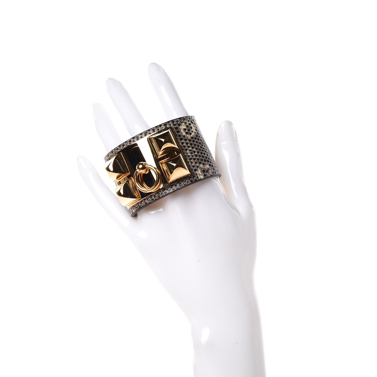 Hermes Lizard Collier De Chien CDC Bracelet S Ombre 2 of 9