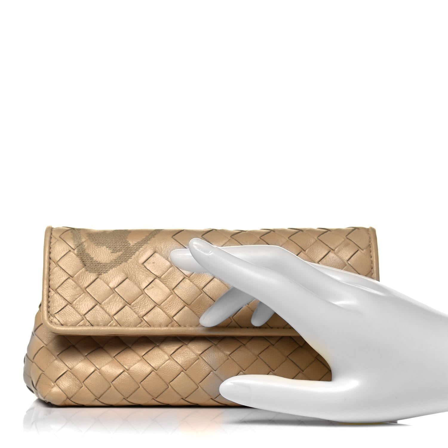 Bottega Veneta Nappa Intrecciato Butterfly Pouch Aurora 2 of 9