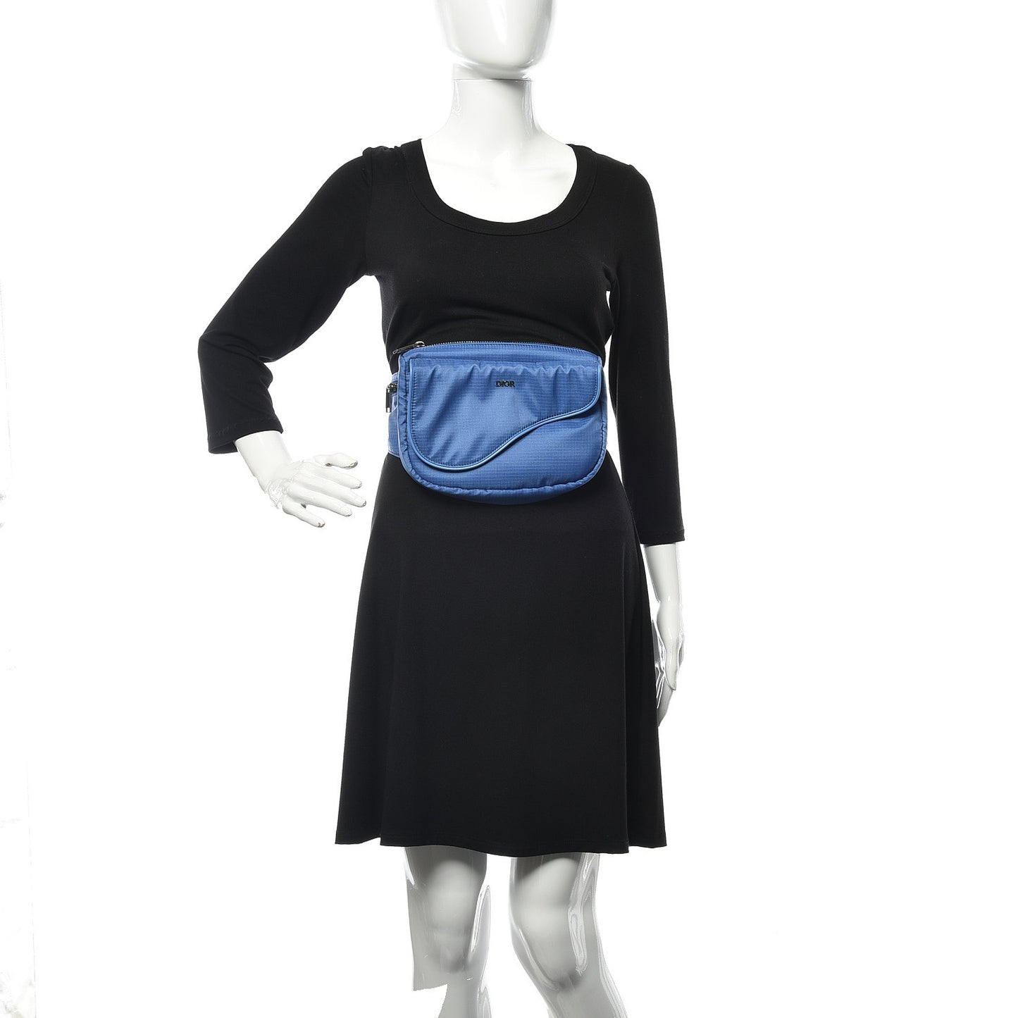 Nylon Saddle Belt Bag Blue