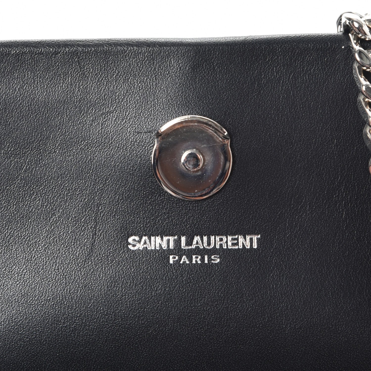 Saint Laurent Glitter Leopard Small Monogram Kate Tassel Satchel Platine Black 7 of 9